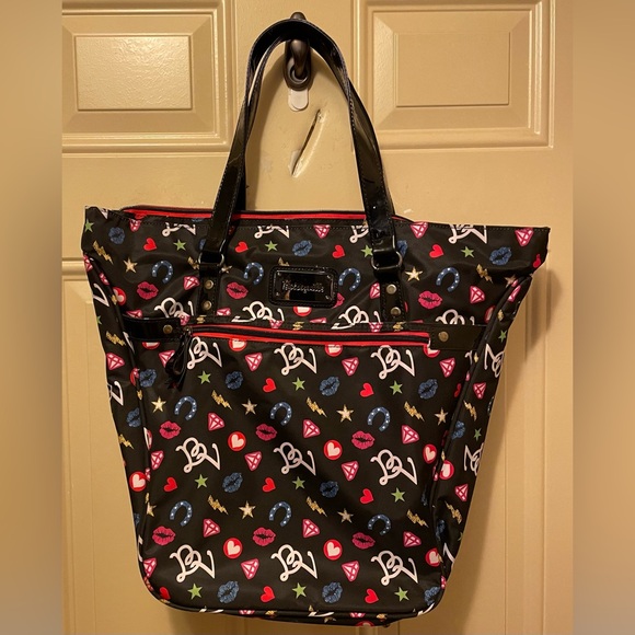 Betseyville by Betsey Johnson Large Padded Initial Tote - Picture 1 of 11